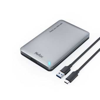 netac nt07wh12 30cc | aluminum 2.5" sata to usb c enclosure