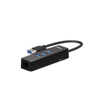 netac nt08wf12 30bk | usb 3.0 hub with gigabit ethernet