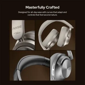 noise master buds max wireless headphones | sound by bose | hybrid anc (40db)