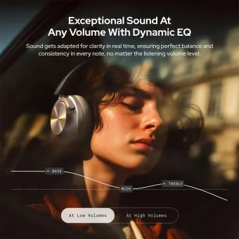 noise master buds max wireless headphones | sound by bose | hybrid anc (40db)