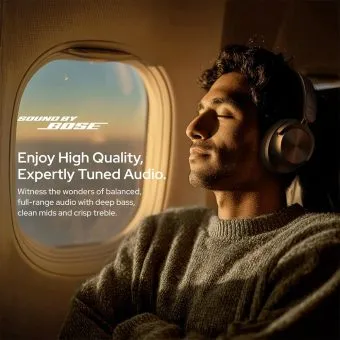 noise master buds max wireless headphones | sound by bose | hybrid anc (40db)