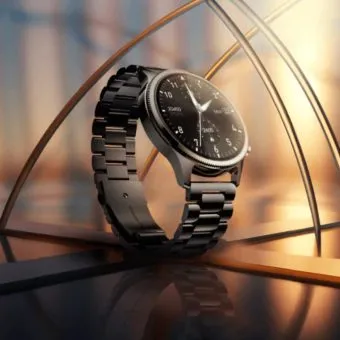 noisefit halo plus premium smartwatch | 1.46" amoled display | stainless steel elite build