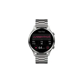 noisefit halo plus premium smartwatch | 1.46" amoled display | stainless steel elite build