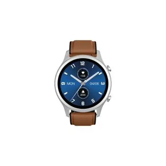 noisefit halo smartwatch premium | 1.43" amoled display | bluetooth calling classic black