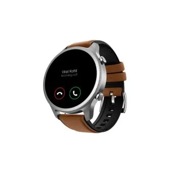 noisefit halo smartwatch premium | 1.43" amoled display | bluetooth calling classic black