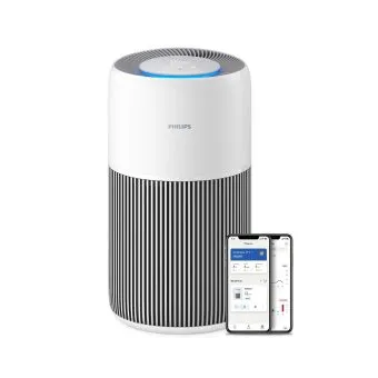 philips pureprotect quiet 2200 series smart air purifier (ac2220/10) 420 m³/h cadr nanoprotect hepa & active carbon 3 year filter life wifi connected