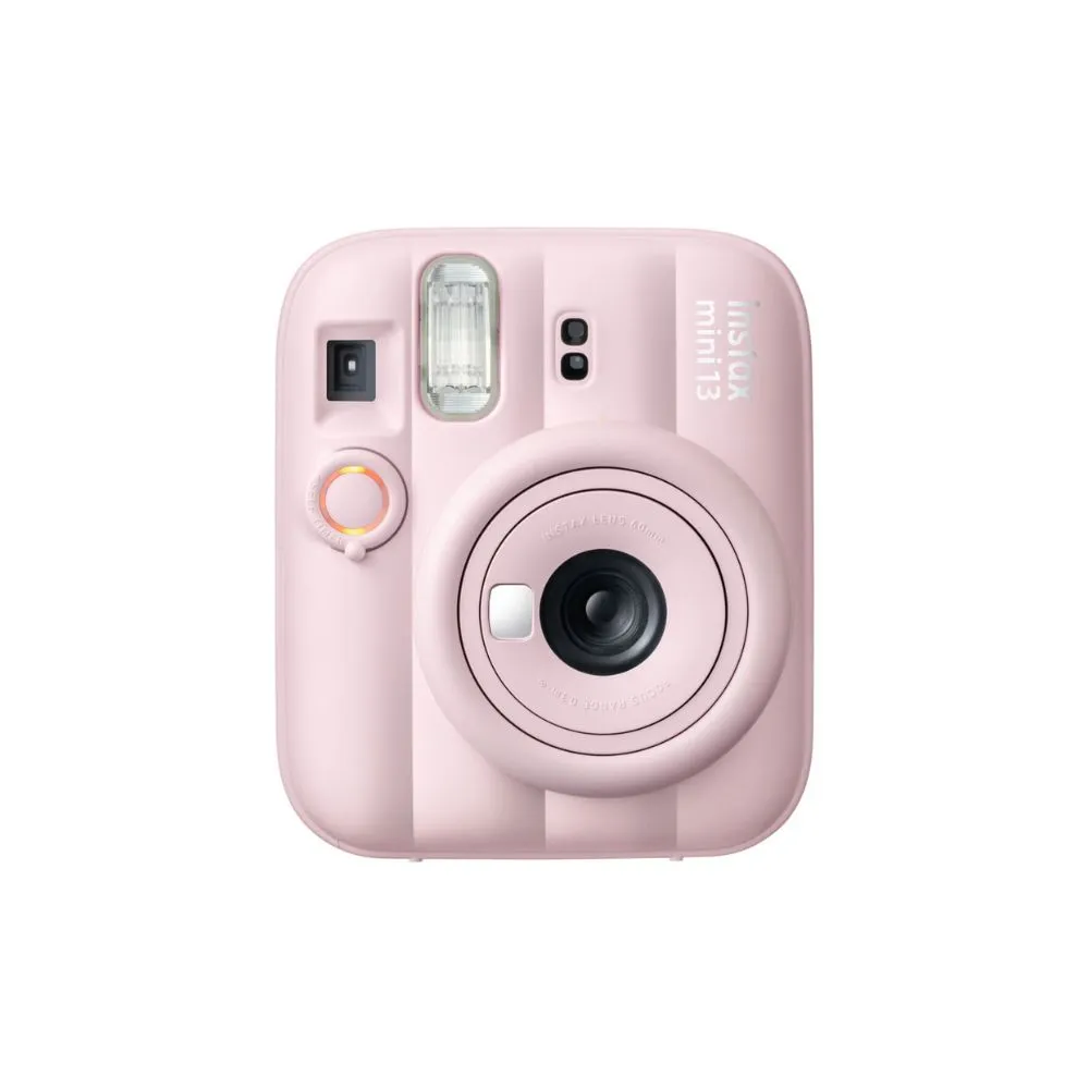 fujifilm instax mini 13 instant camera | built in self timer & selfie mirror | automatic exposure | twist to power lens system pink