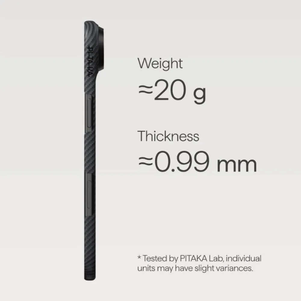 pitaka iphone 17 air edge case black