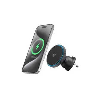 proove graphite circle qi2 15w magnetic car mount