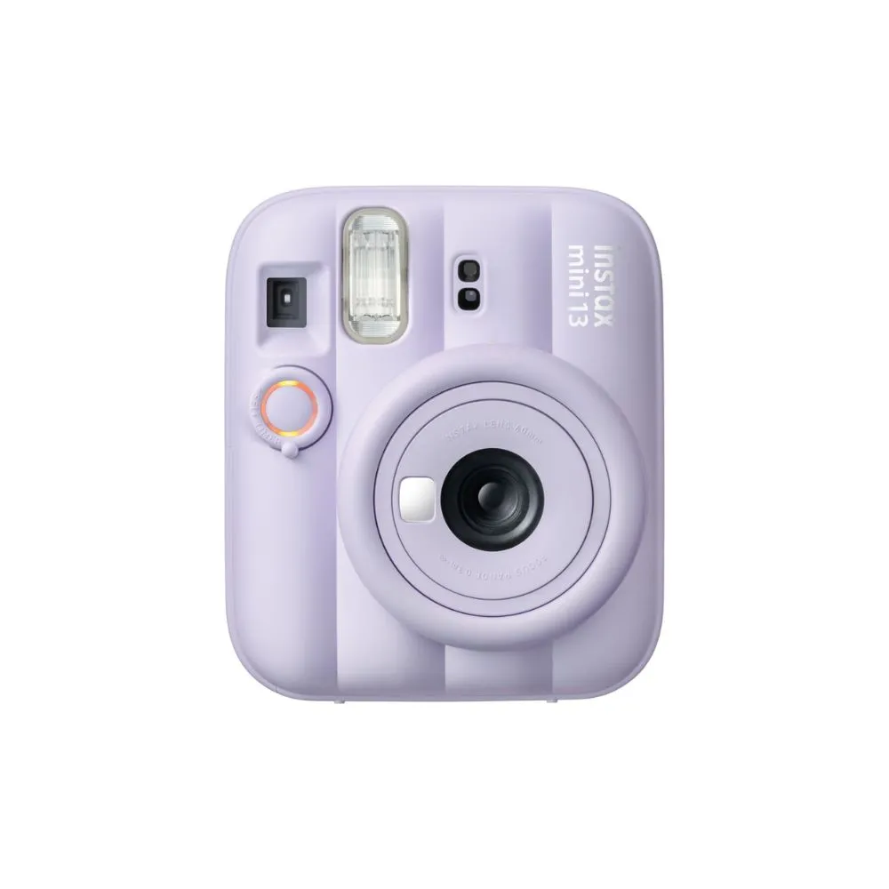 fujifilm instax mini 13 instant camera | built in self timer & selfie mirror | automatic exposure | twist to power lens system purple
