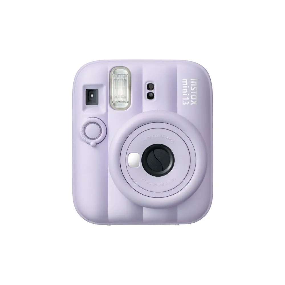 fujifilm instax mini 13 instant camera | built in self timer & selfie mirror | automatic exposure | twist to power lens system purple
