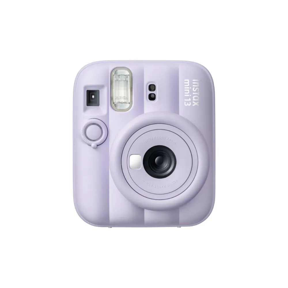 fujifilm instax mini 13 instant camera | built in self timer & selfie mirror | automatic exposure | twist to power lens system purple