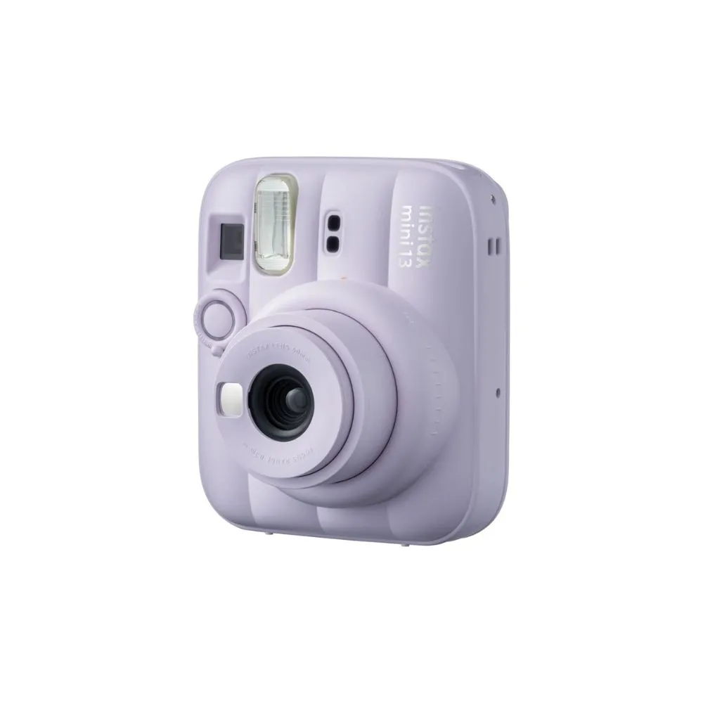 fujifilm instax mini 13 instant camera | built in self timer & selfie mirror | automatic exposure | twist to power lens system purple