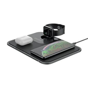 switch 3 in 1 wireless charging station black