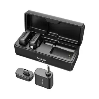 telesin 2 person wireless mic system (usb c & 3.5mm)