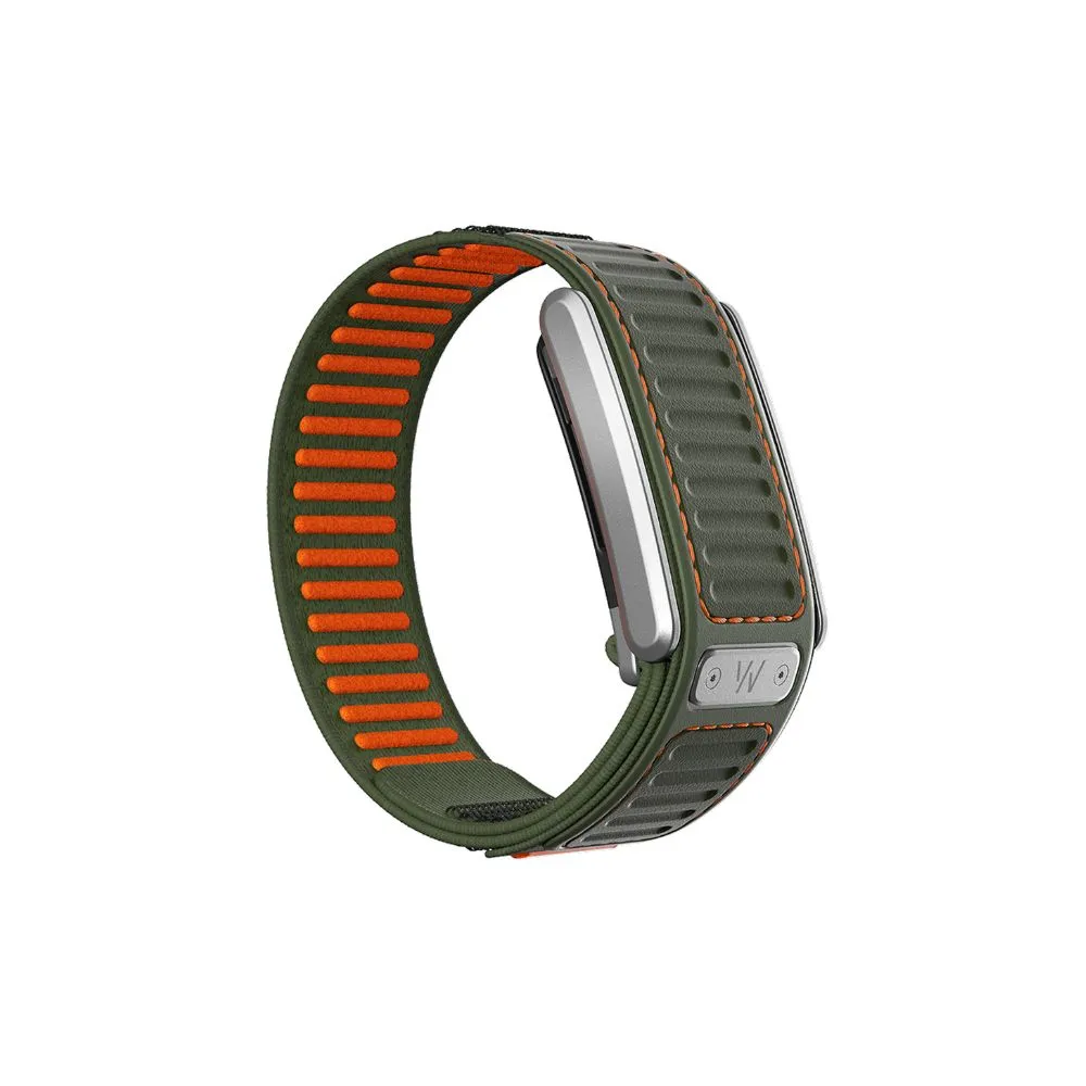 whwhoop 5.0 navigator band | ridgeline grey & evergreen | abrasion resistant tactical strap | no slip foldover clasp