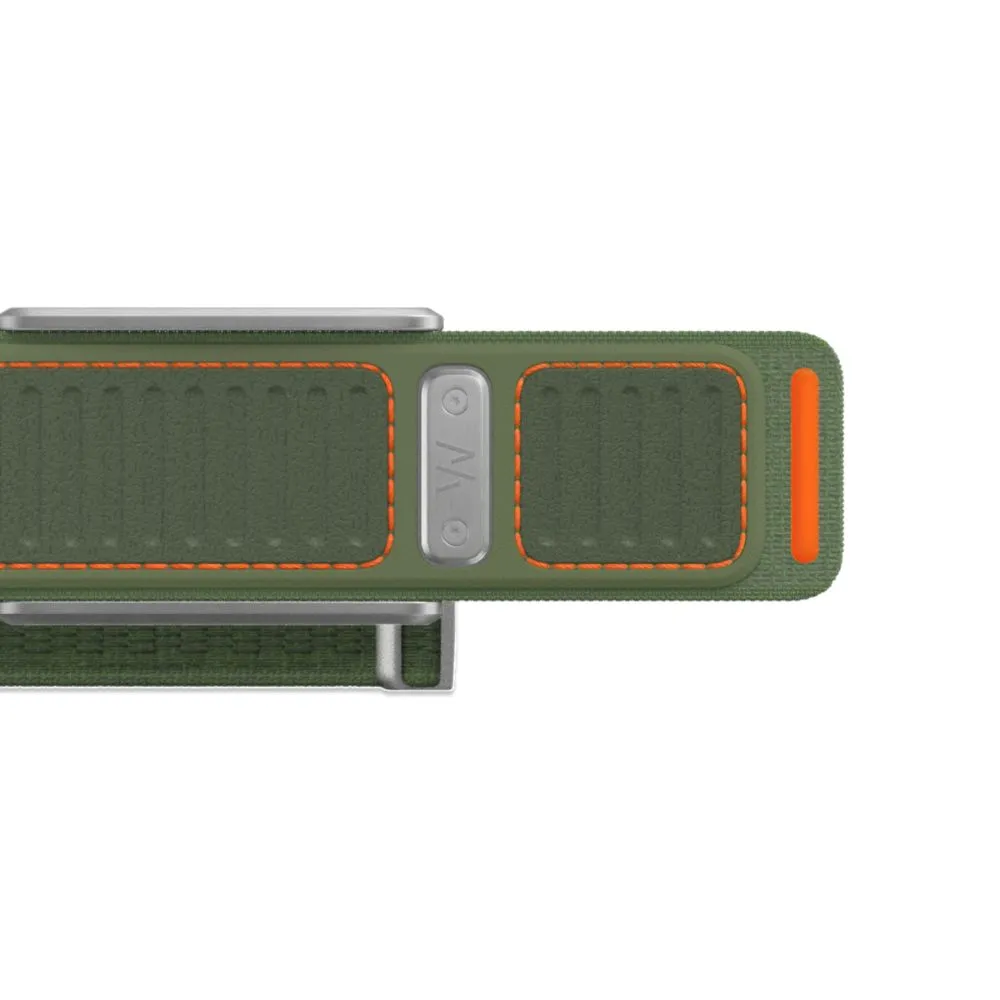 whwhoop 5.0 navigator band | ridgeline grey & evergreen | abrasion resistant tactical strap | no slip foldover clasp
