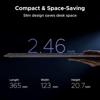 ugreen dual mode wireless keyboard (bluetooth 5.4 & 2.4ghz / uk layout)