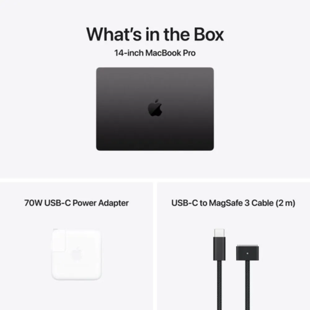 apple 14" macbook pro m5 pro kit with applecare+ 48gb ram, 1tb ssd, space black