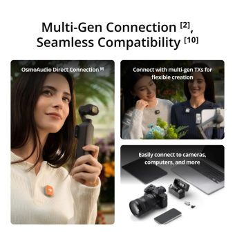 dji mic mini 2 (2 tx + 1 mobile rx + charging case)