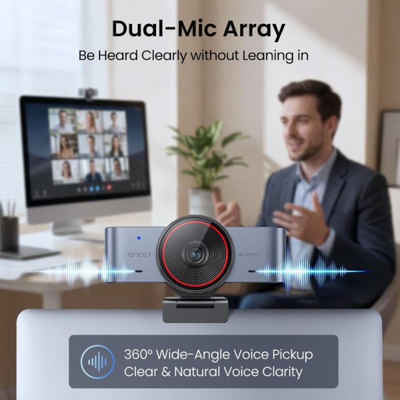 emeet c960 ultra 4k webcam