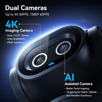 emeet pixy dual camera ai powered ptz 4k webcam