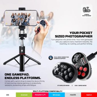 fantech eos mini wgp17 pocket wireless controller black