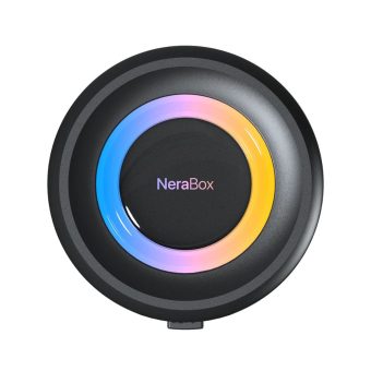 fantech nerabox bs154 portable wireless bluetooth speaker with atmosphere rgb glow
