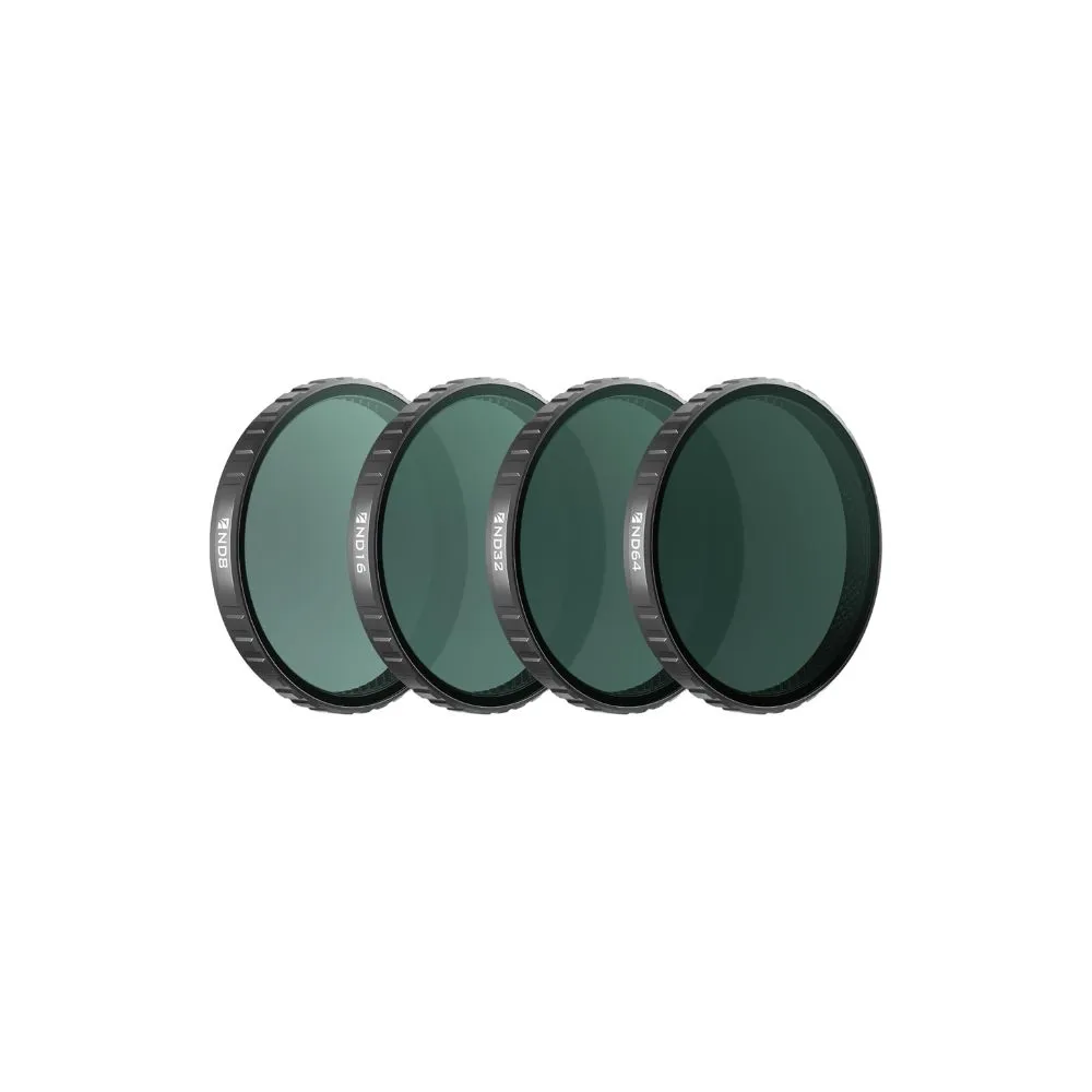 freewell standard day nd filter 4 pack for dji osmo action 6 (nd8/nd16/nd32/nd64)
