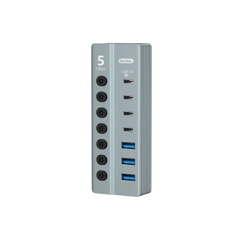 go des gd 9212 7 in 1 multi type c and usb hub multiplier