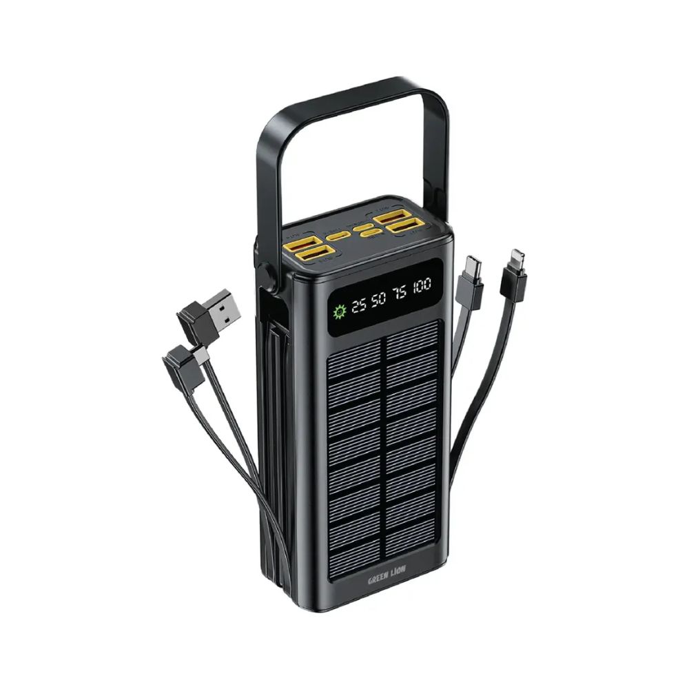 green lion solar x 30000mah power bank pd 20w black