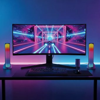 green lion soundray gaming speakers white