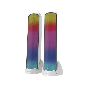 green lion soundray gaming speakers white