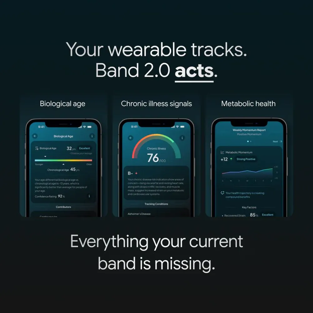 humehealth the hume band 2.0 smart longevity wearable