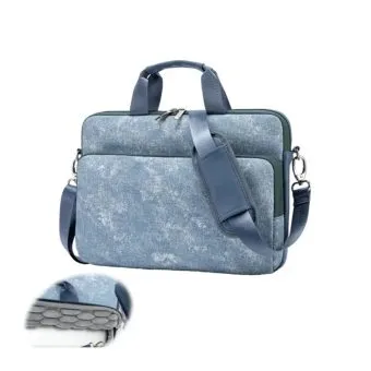 kinmac 360 shockproof embossed leather laptop case