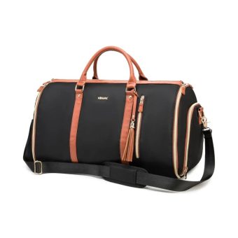 kinmac elite 2 in 1 executive voyager premium 50l convertible garment bag & professional business duffel black