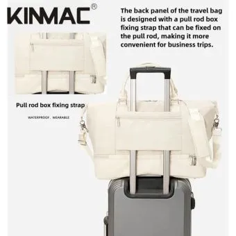 kinmac the ultimate 3 in 1 travel duffel bag & water resistant weekender