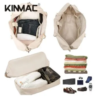 kinmac the ultimate 3 in 1 travel duffel bag & water resistant weekender