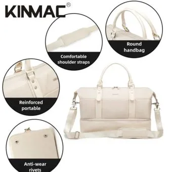 kinmac the ultimate 3 in 1 travel duffel bag & water resistant weekender