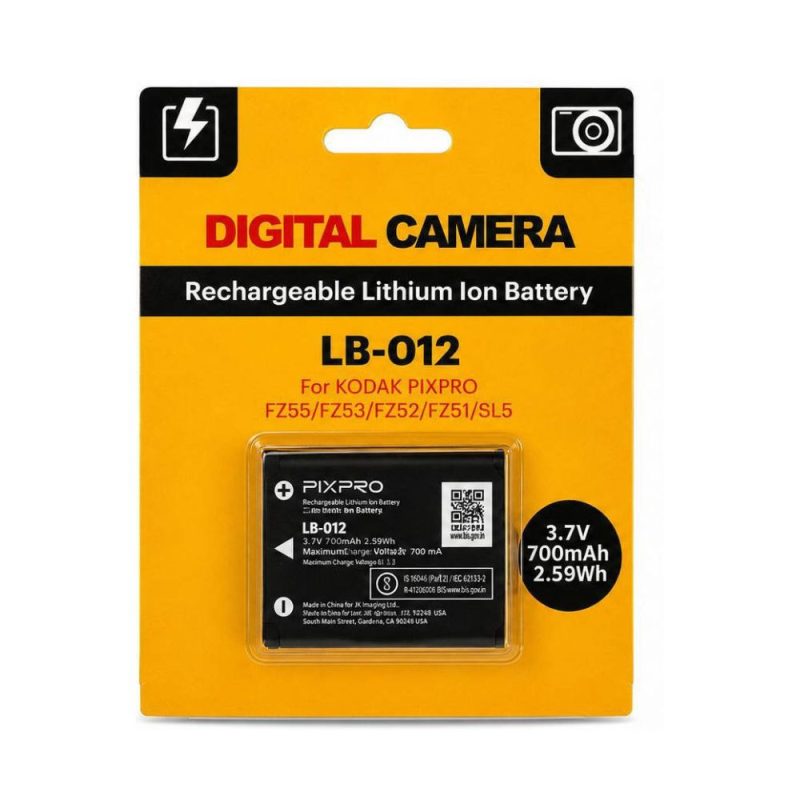 kodak lb 012 lithium ion rechargeable camera battery