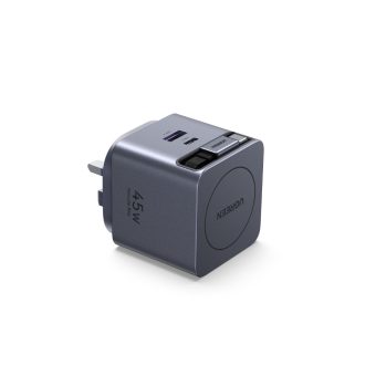 ugreen 45w nexode pro gan fast charger with retractable usb c cable