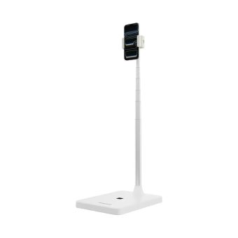 porodo 360° multifunctional phone & tablet holder with extebdable pole white