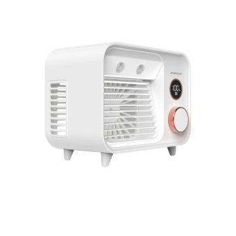 porodo lifestyle mini mist fan desktop air cooler white