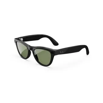 ray ban meta skyler smart glasses (gen 2) shiny black / graphite green transitions® (high bridge fit)
