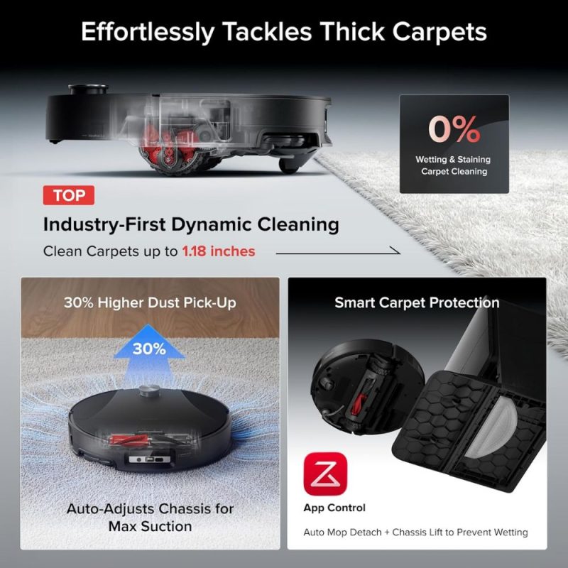 roborock saros 20 sonic robot vacuum and mop