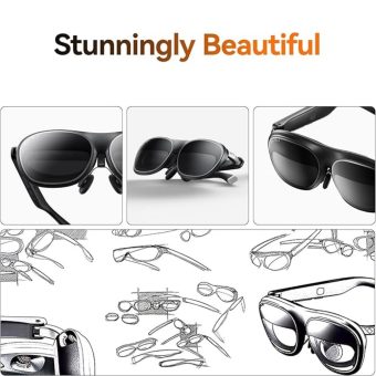 rokid max 2 ar glasses silver