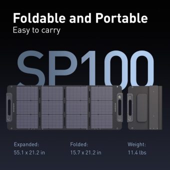 segway sp100 solar panel 100w portable power