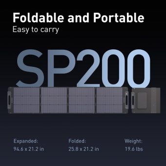 segway sp200 solar panel 200w portable power