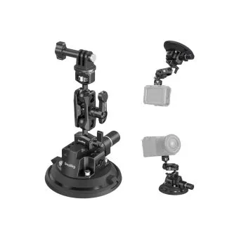 smallrig 4" camera suction cup mount with ball head magic arm