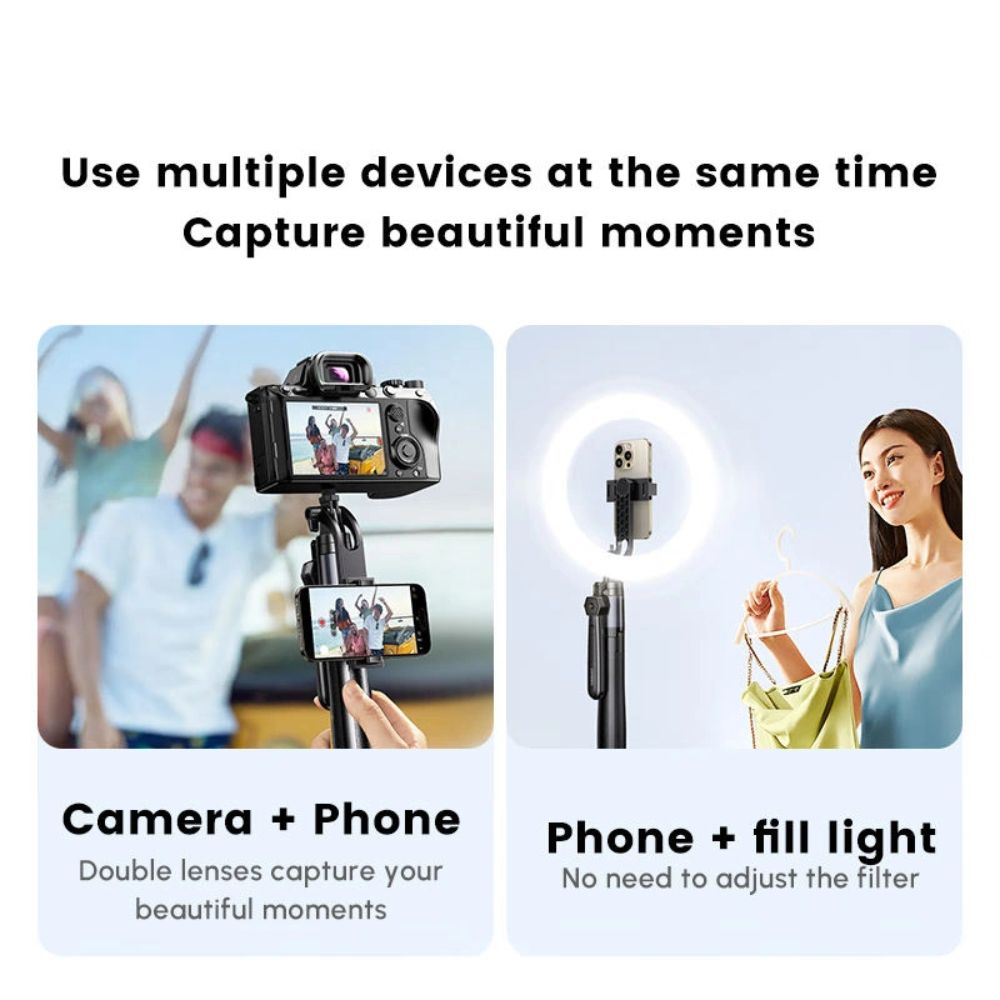 ugreen 4 leg bluetooth selfie stick with tripod stand